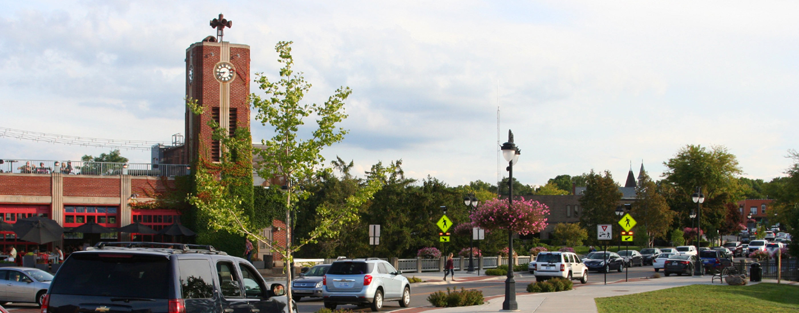 Fenton, Michigan’s downtown streetscape and road rehabilitation project, led by OHM Advisors, addressed both pedestrian and parking needs.
