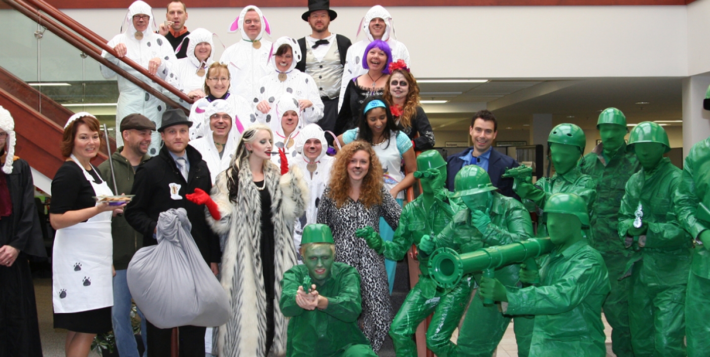 Our innovation isn't limited to client work, as evident by the annual Halloween costume contest.