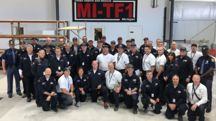 OHM Advisors' team member Craig Dashner joins the Michigan Task Force 1 deployment to assist hurricane rescue efforts