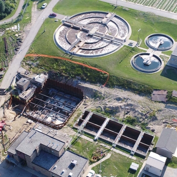 Milford Wastewater Treatment Plant Aerial