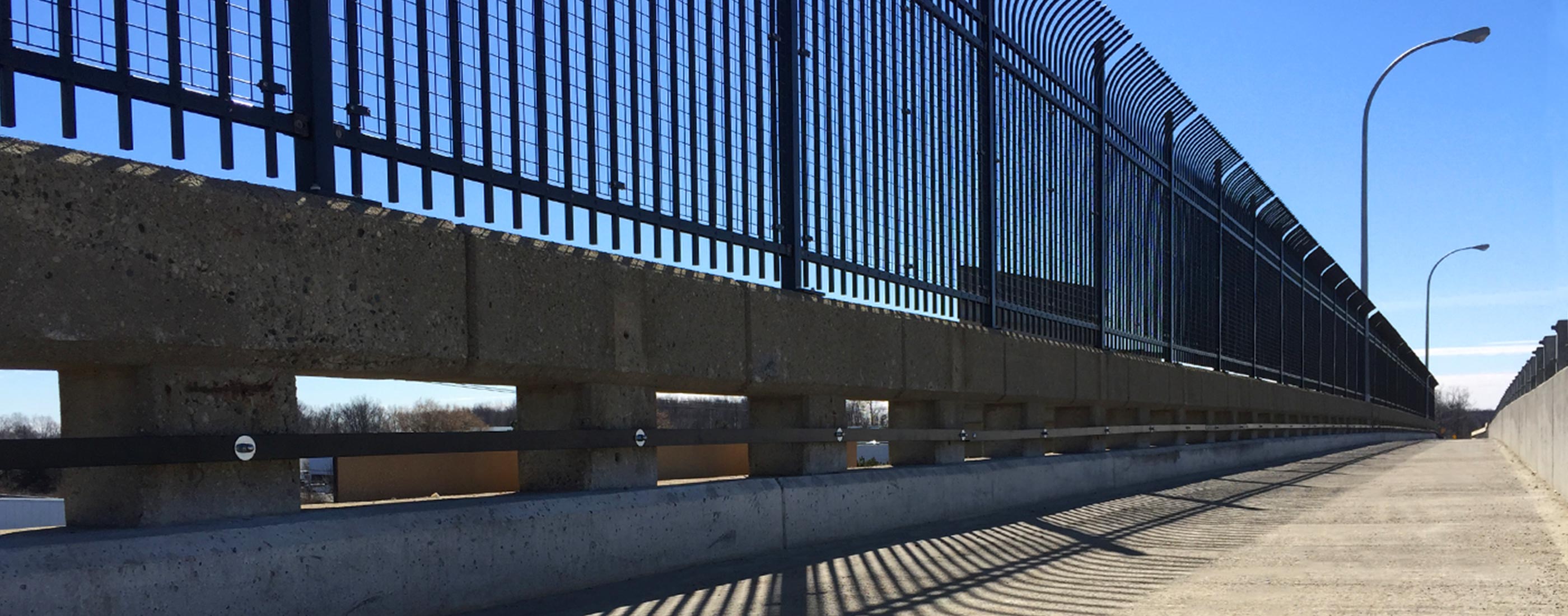 To accommodate the new Novi Metro Connector Trail, OHM Advisors resurfaced the bridge over I-96 and installed significant retaining walls.