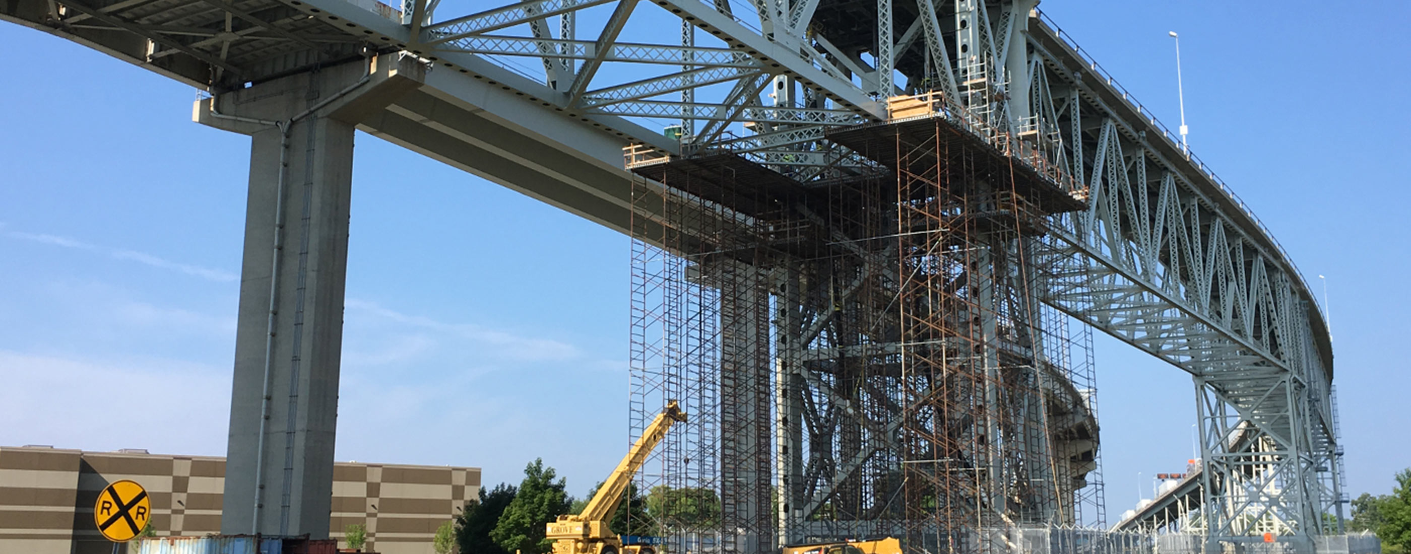 Construction on the Blue Water Bridge was led by OHM Advisors.