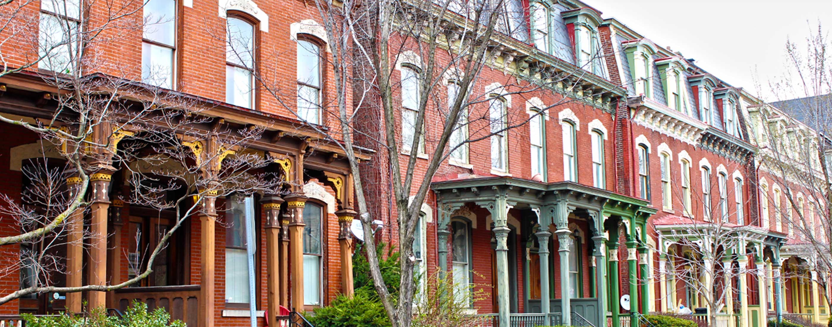 Historic buildings of the old Manchester-Chateau neighborhood.