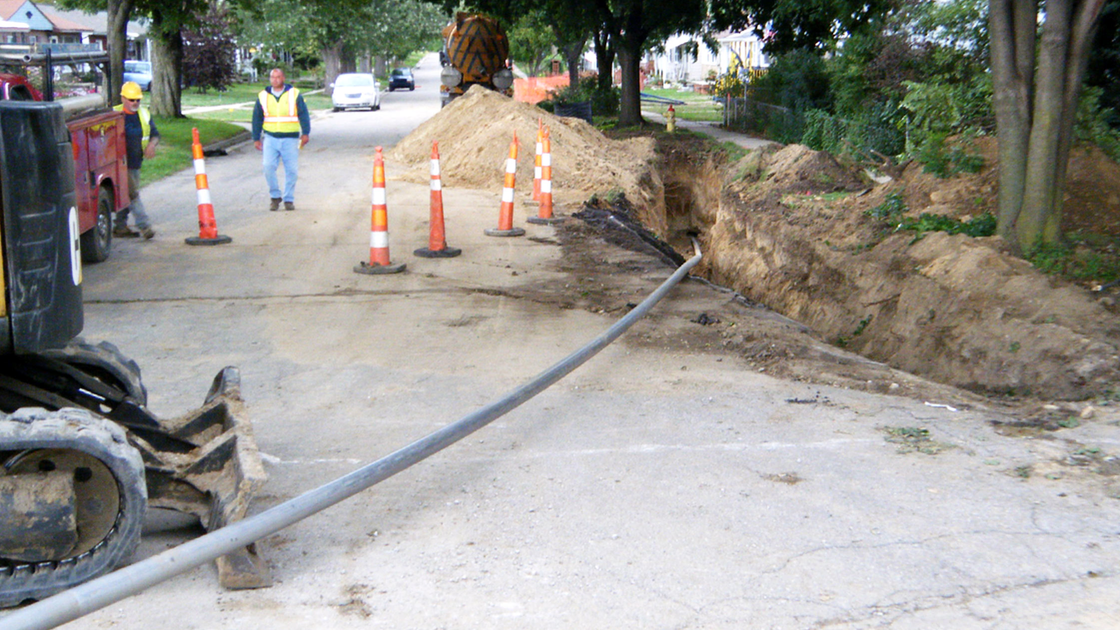 OHM Advisors uses trenchless technology to repair and replace underground pipes.