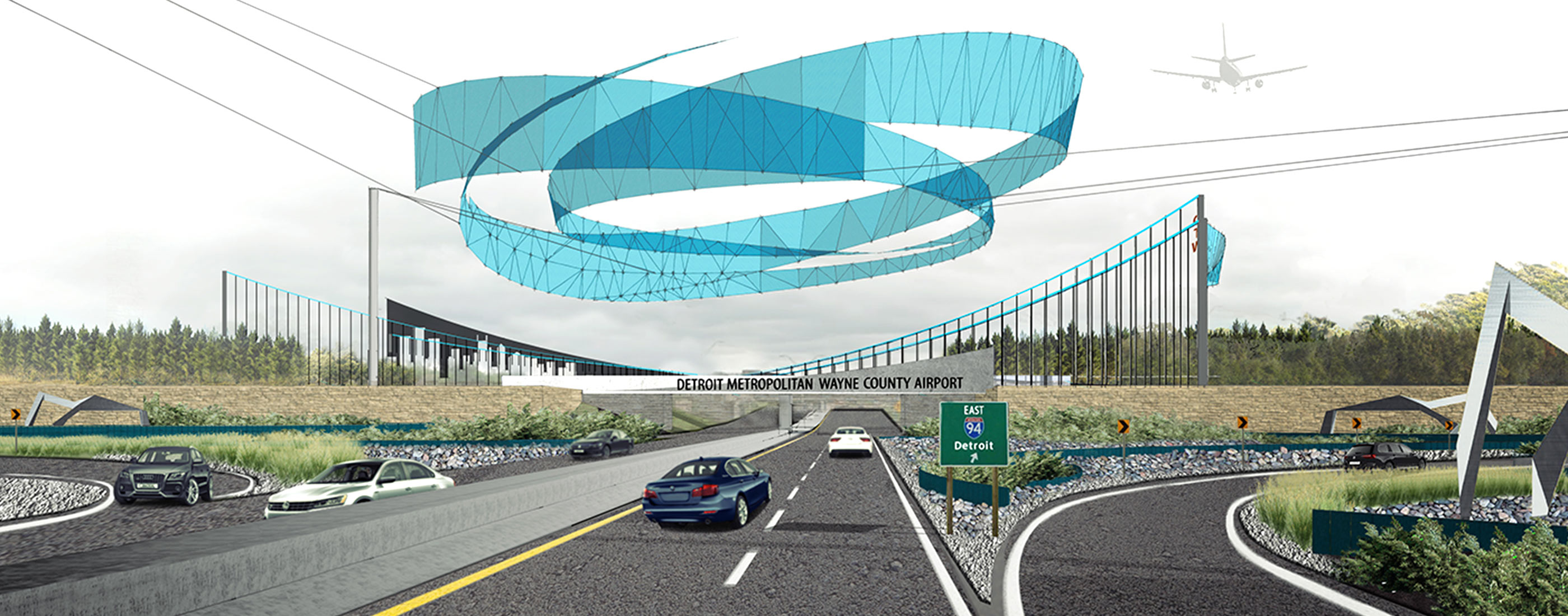 A newly-imagined gateway for Detroit Metro Airport travelers.