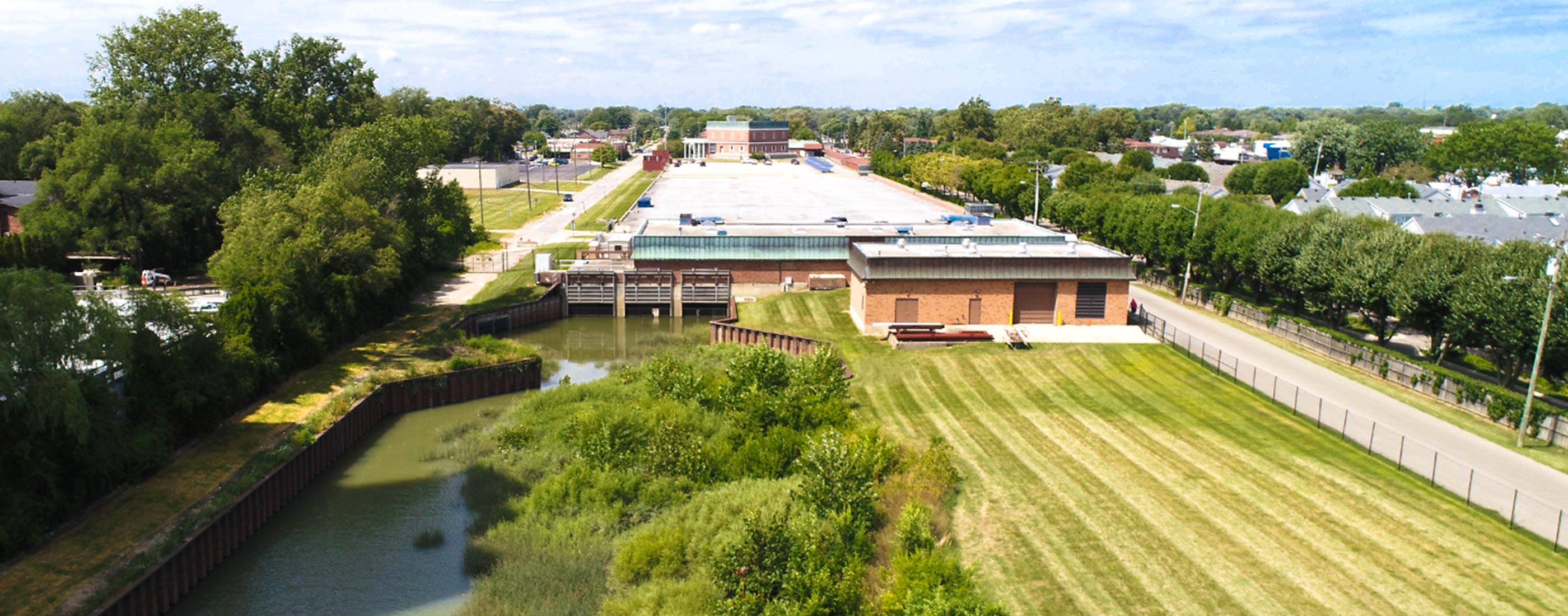 The Chapaton Retention Treatment Basin in Macomb County, Michigan.