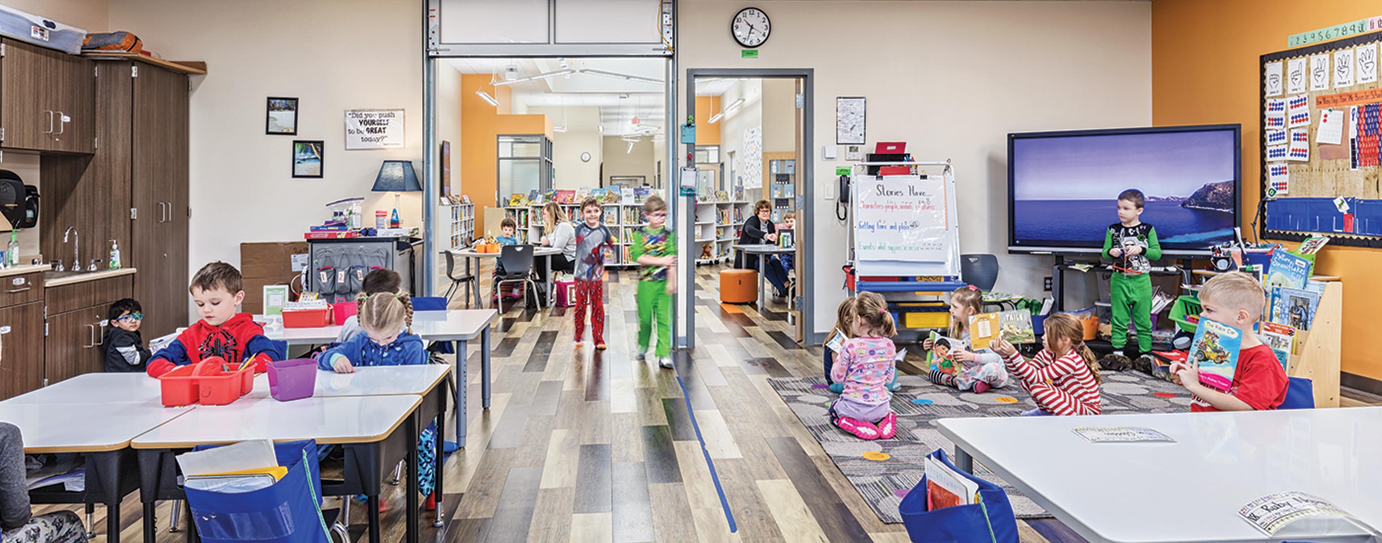 Designed with small group rooms, students learn effectively at Buckeye Valley West Elementary.