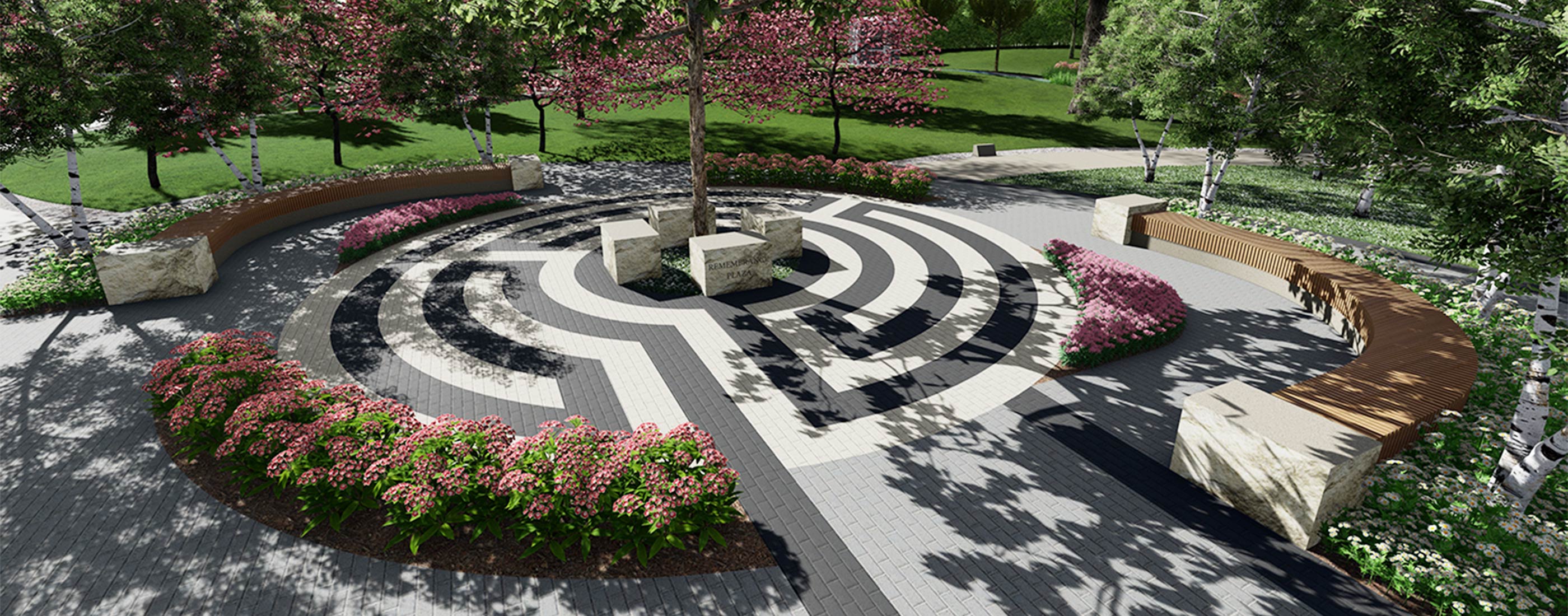 Wesley Chapel labyrinth rendering