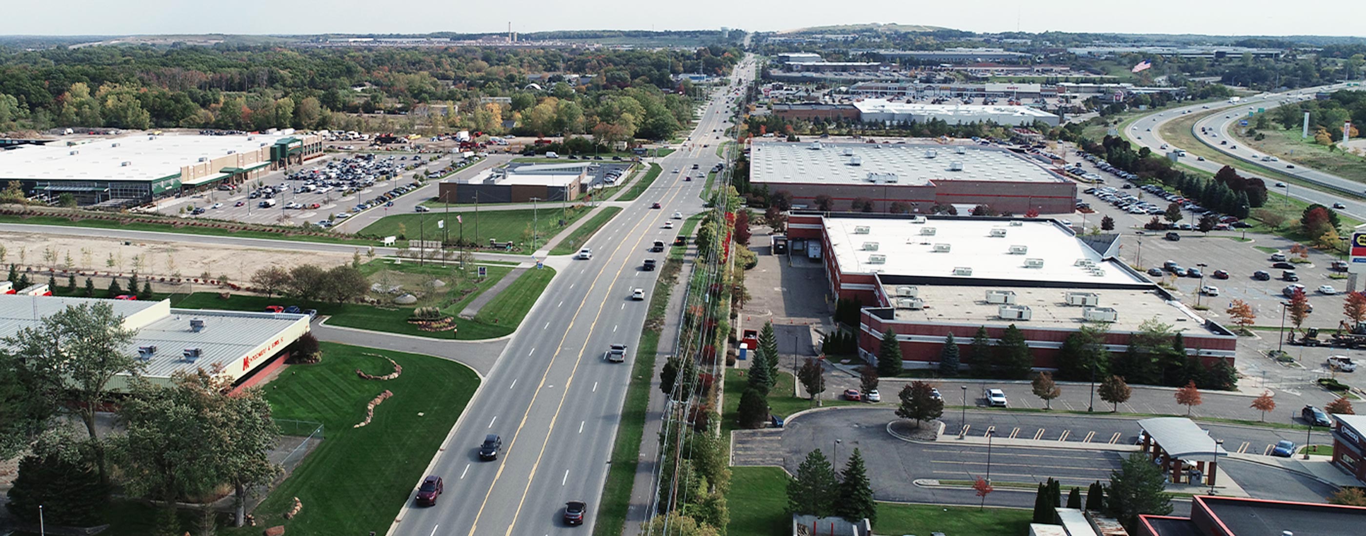 Image of Brown Road looking east