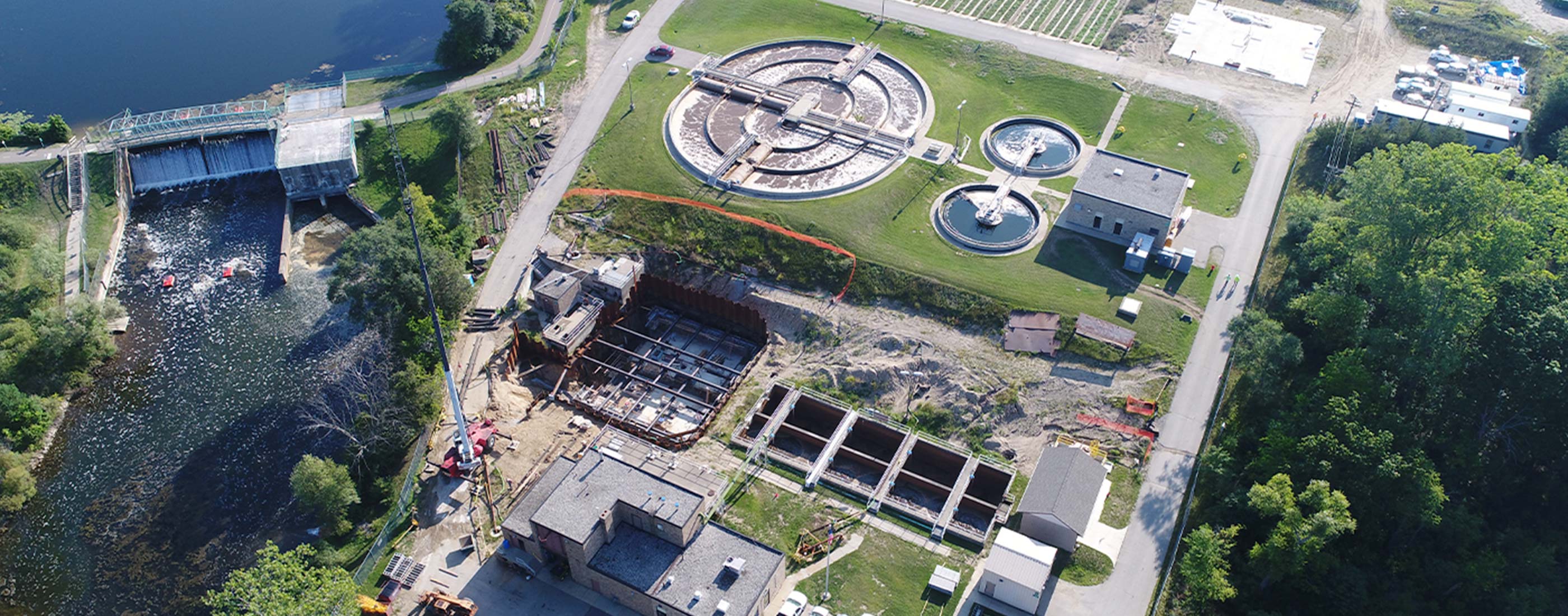 Milford Wastewater Treatment Plant Aerial