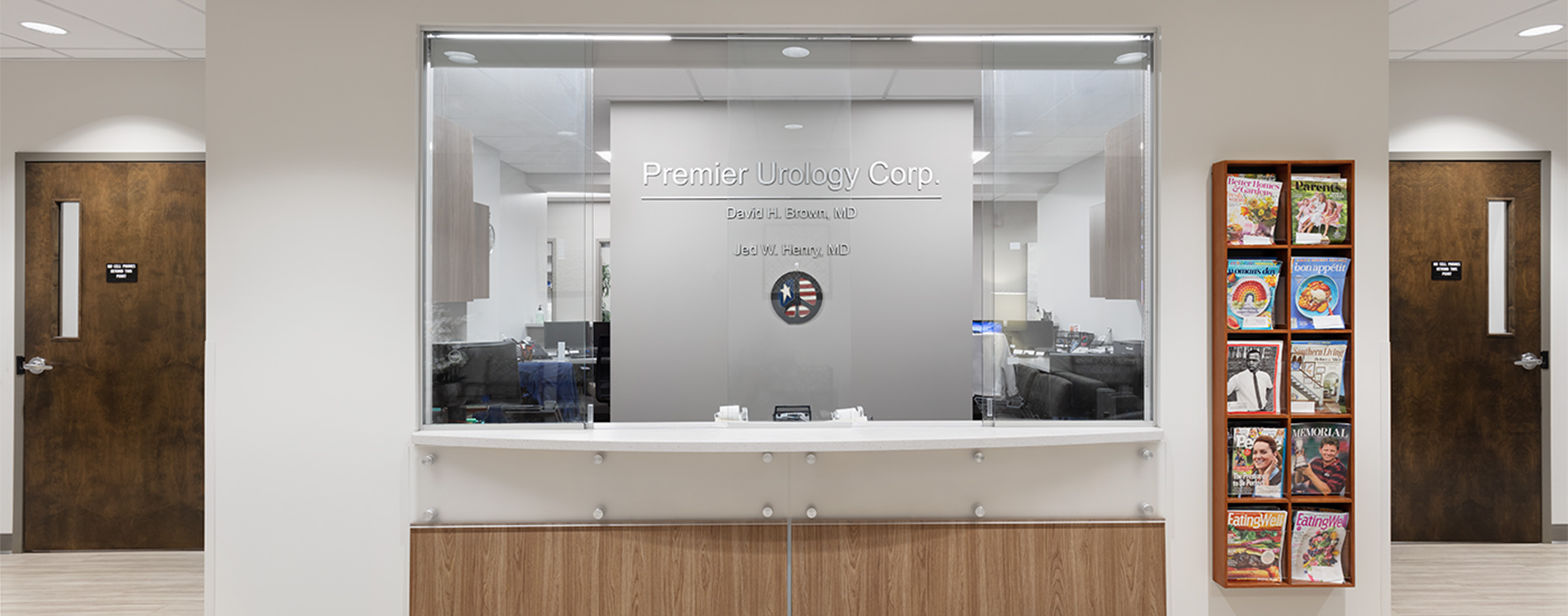 Urology front desk in the Westar Medical Office Building