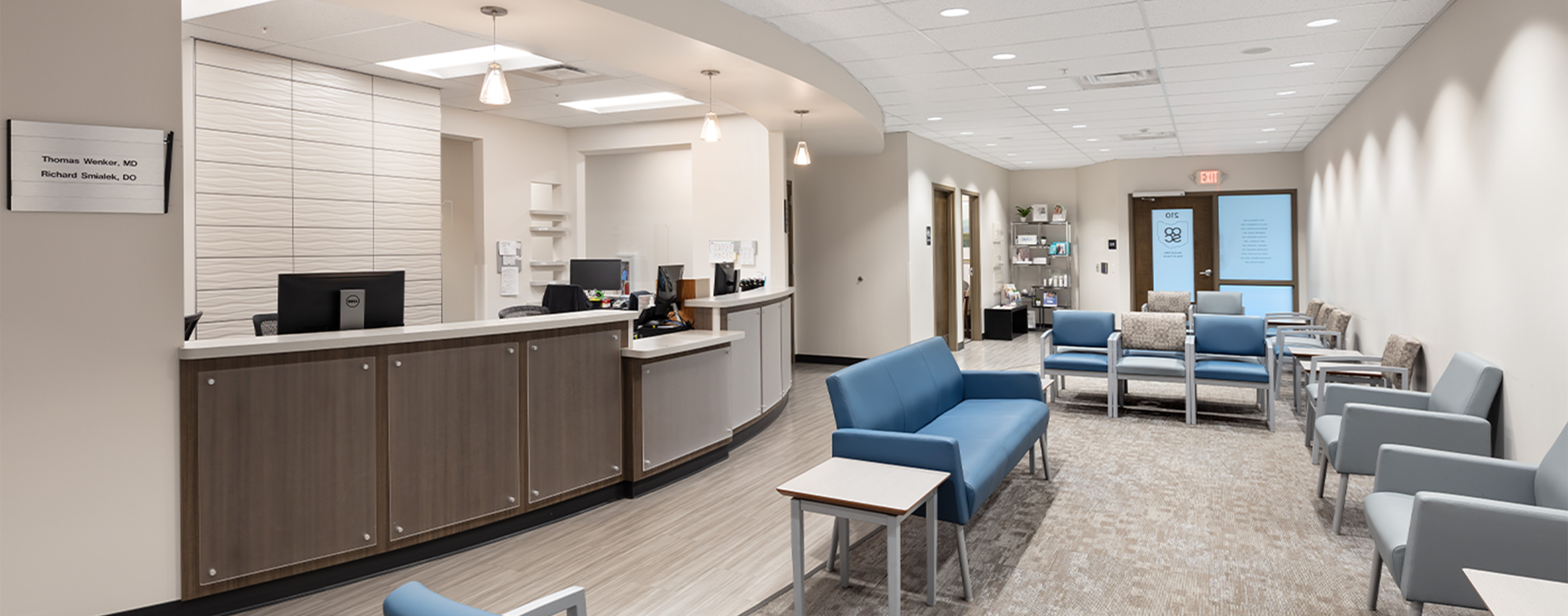 Waiting room located inside the Westar Medical Office Building