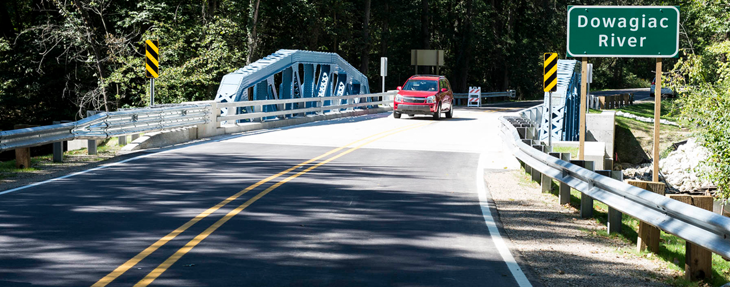 Fully restored and operational M-86 truss bridge