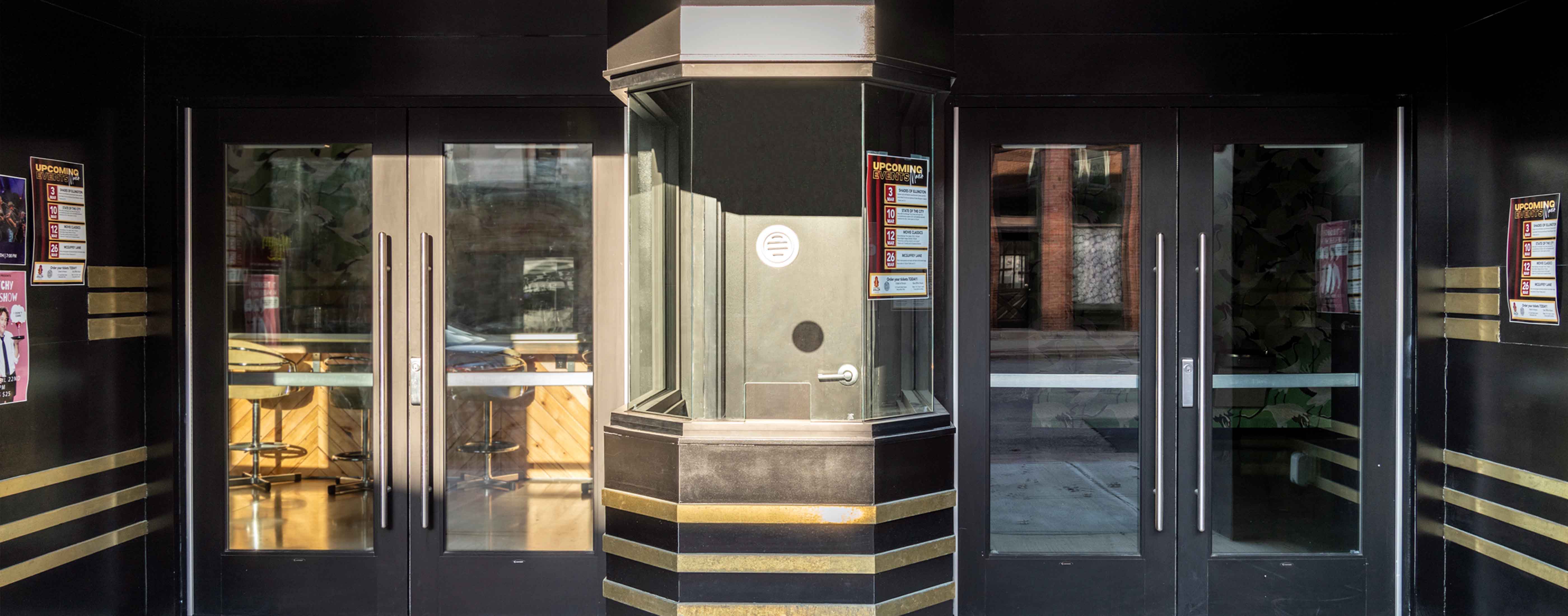 Marysville Avalon Theater exterior ticket booth