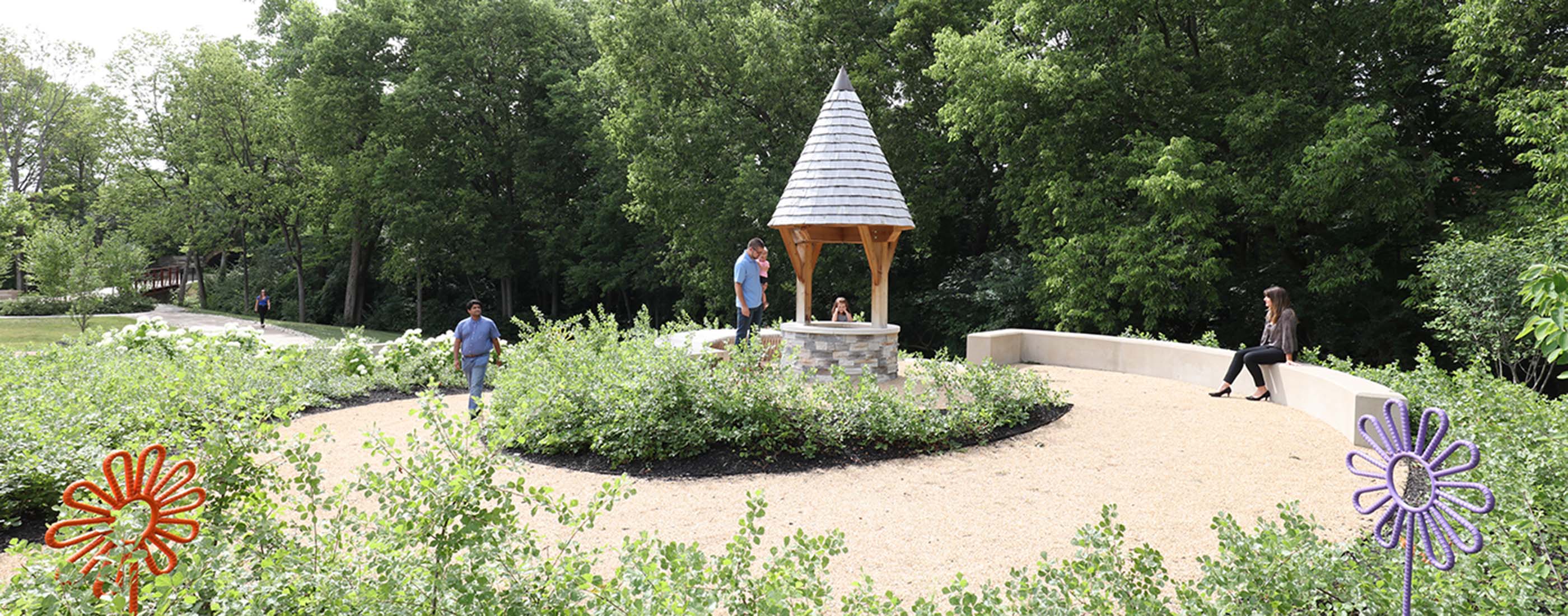 Wesley Chapel Children's Garden wishing well 2