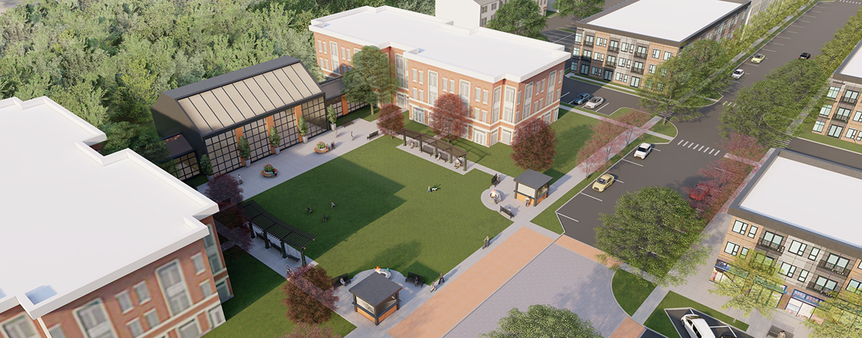 Easton Grey Civic Space Rendering