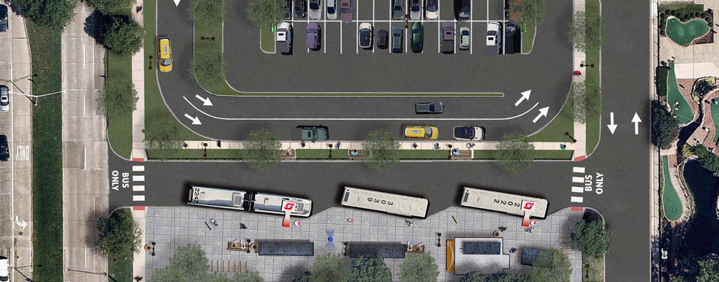 SMART Park and Ride Coolidge Platform Rendering