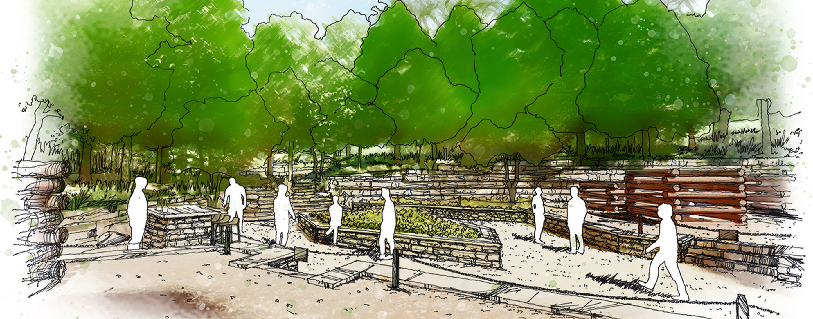 Makers Mark Star Hill Farms rendering Quarry Garden