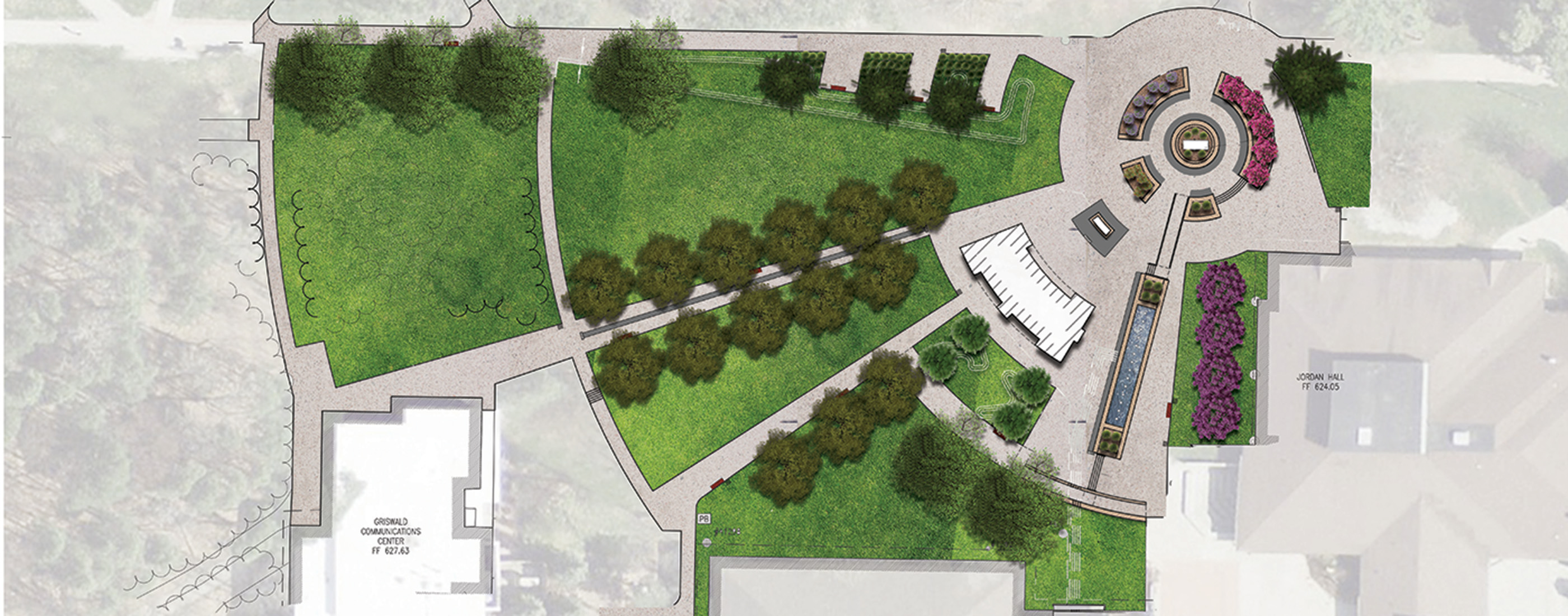 Northwood University base plan from Site Design