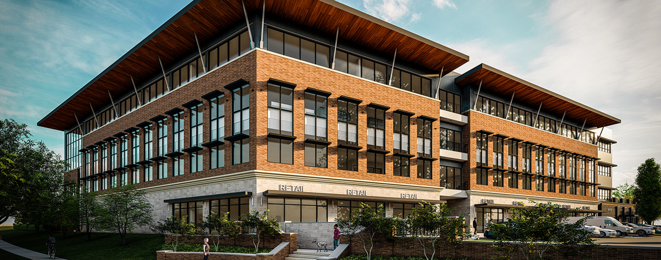 Rendering of a building within the Alliance Place development