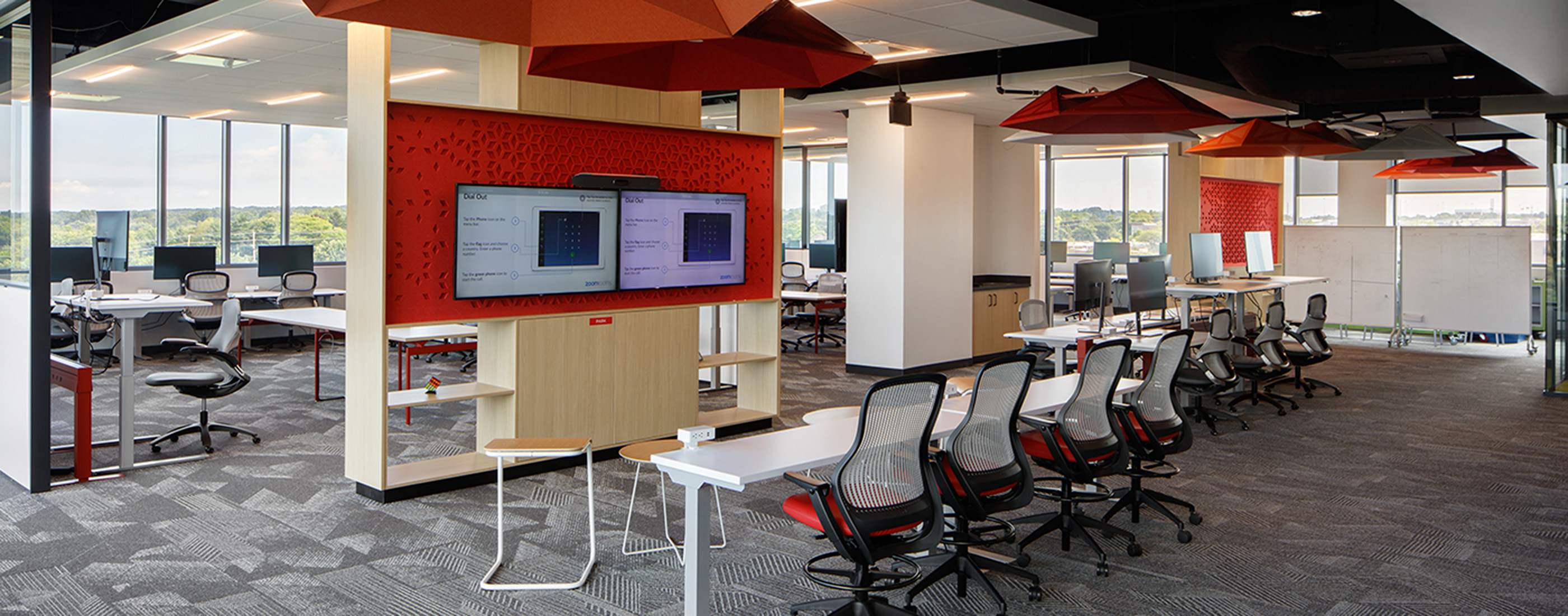 Open work and collaboration space at Fuse Innovation Center.