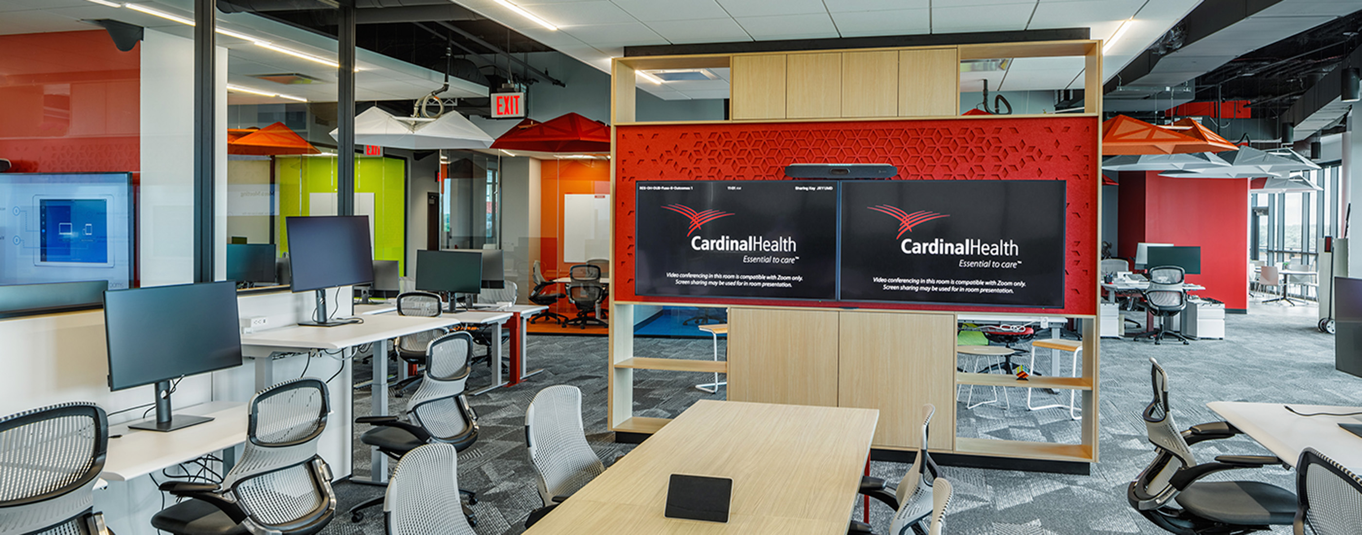 Collaboration and video conferencing space at the Fuse Innovation Center 