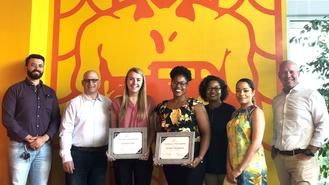 2019 Diversity Scholarship Recipients in Cleveland office of OHM Advisors.