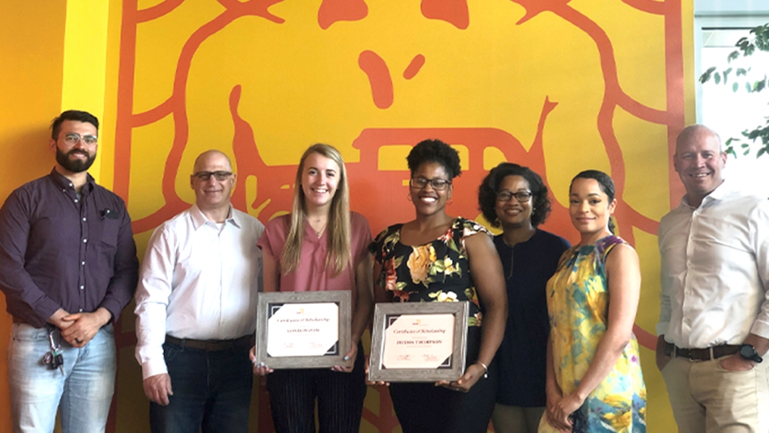 2019 Diversity Scholarship Recipients in Cleveland office of OHM Advisors.