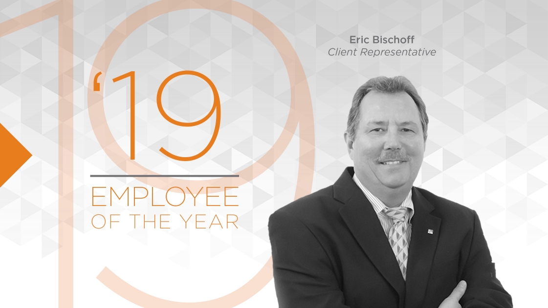 OHM Advisors' 2019 Employee of the Year, Eric Bischoff.