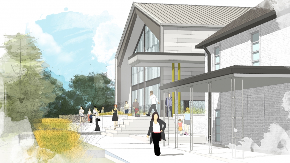 Renderings of renovations to the Midtown Fellowship Church in Nashville