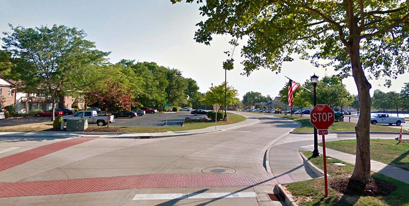 Huron, Ohio’s updated streetscape by OHM Advisors includes new traffic signage.