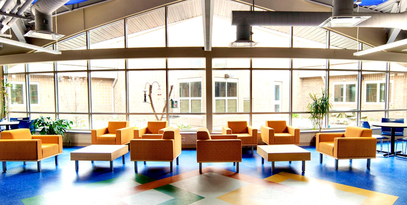 West Liberty-Salem Local School District’s shared learning spaces, designed by OHM Advisors, include bright windows.