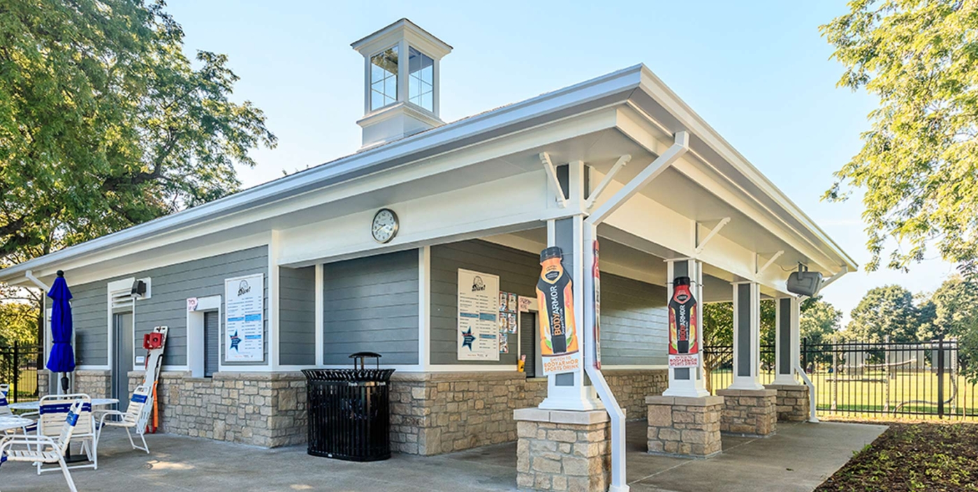 OHM Advisors helped update one of Northam Park's popular public pool houses.