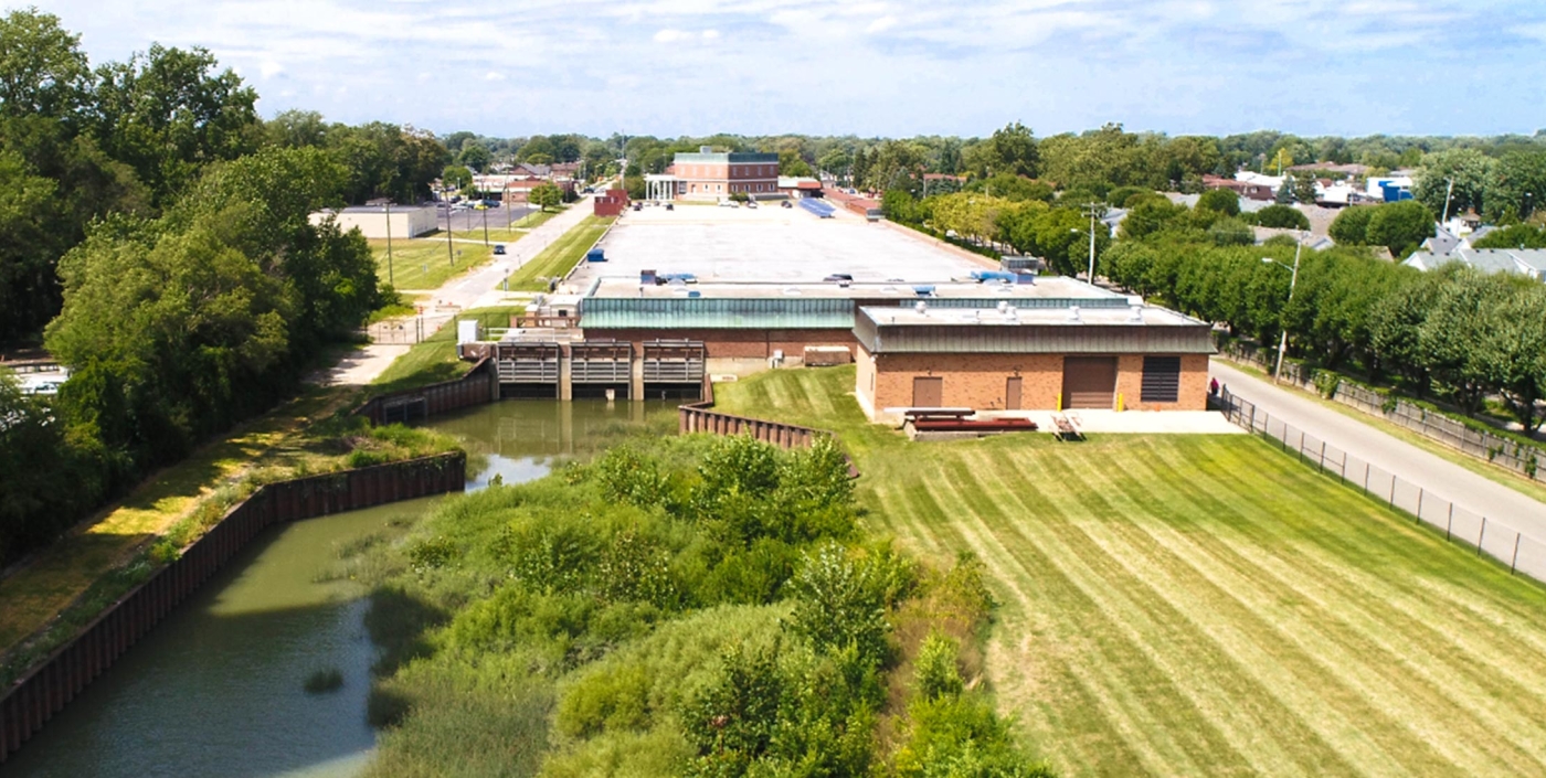 The Chapaton Retention Treatment Basin in Macomb County, Michigan.