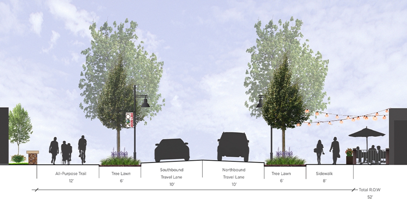 Proposed updates to Lear Street in the City of Avon Lake, Ohio.