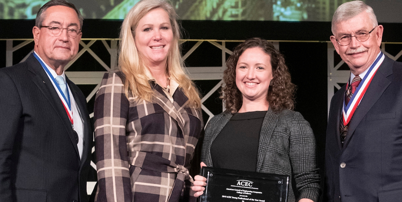 Lindsey Kerkez Receives 2019 ACEC Young Professional of the Year Award.