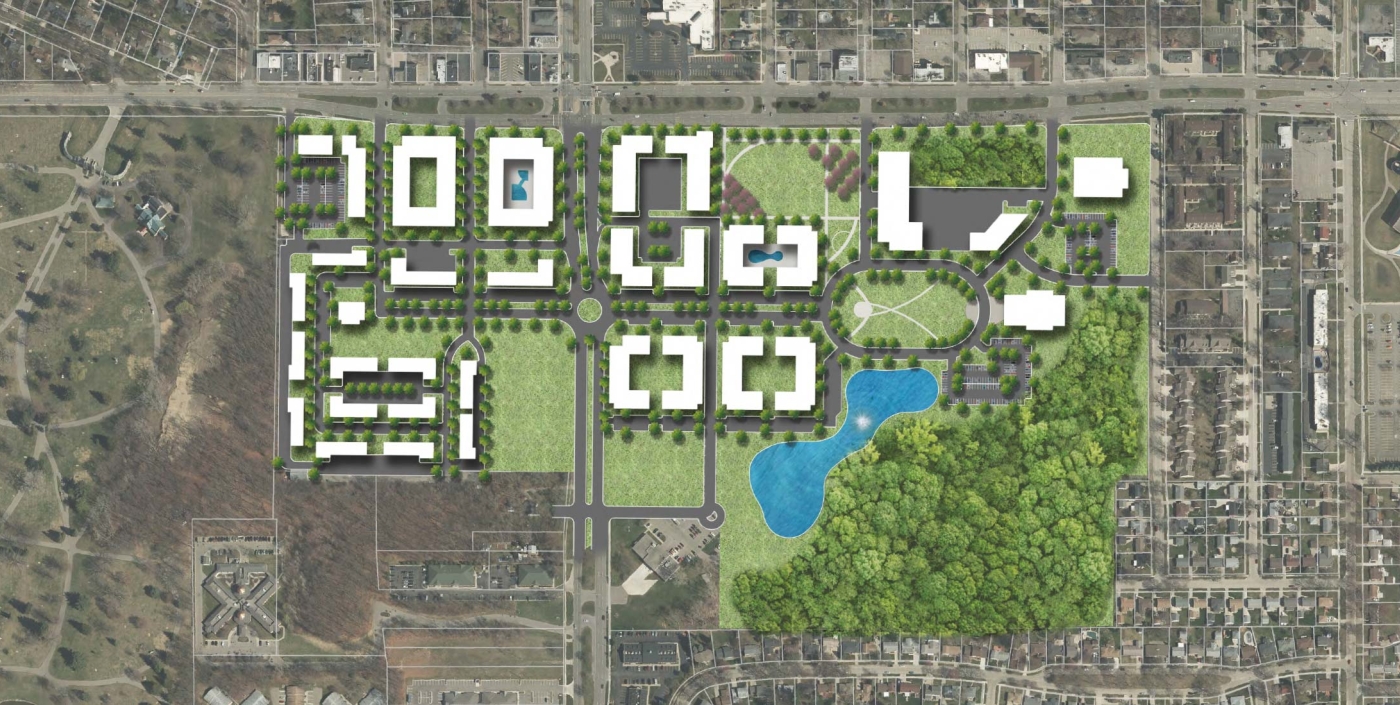 The City of Livonia's current civic campus will serve as a future downtown, designed by OHM Advisors.