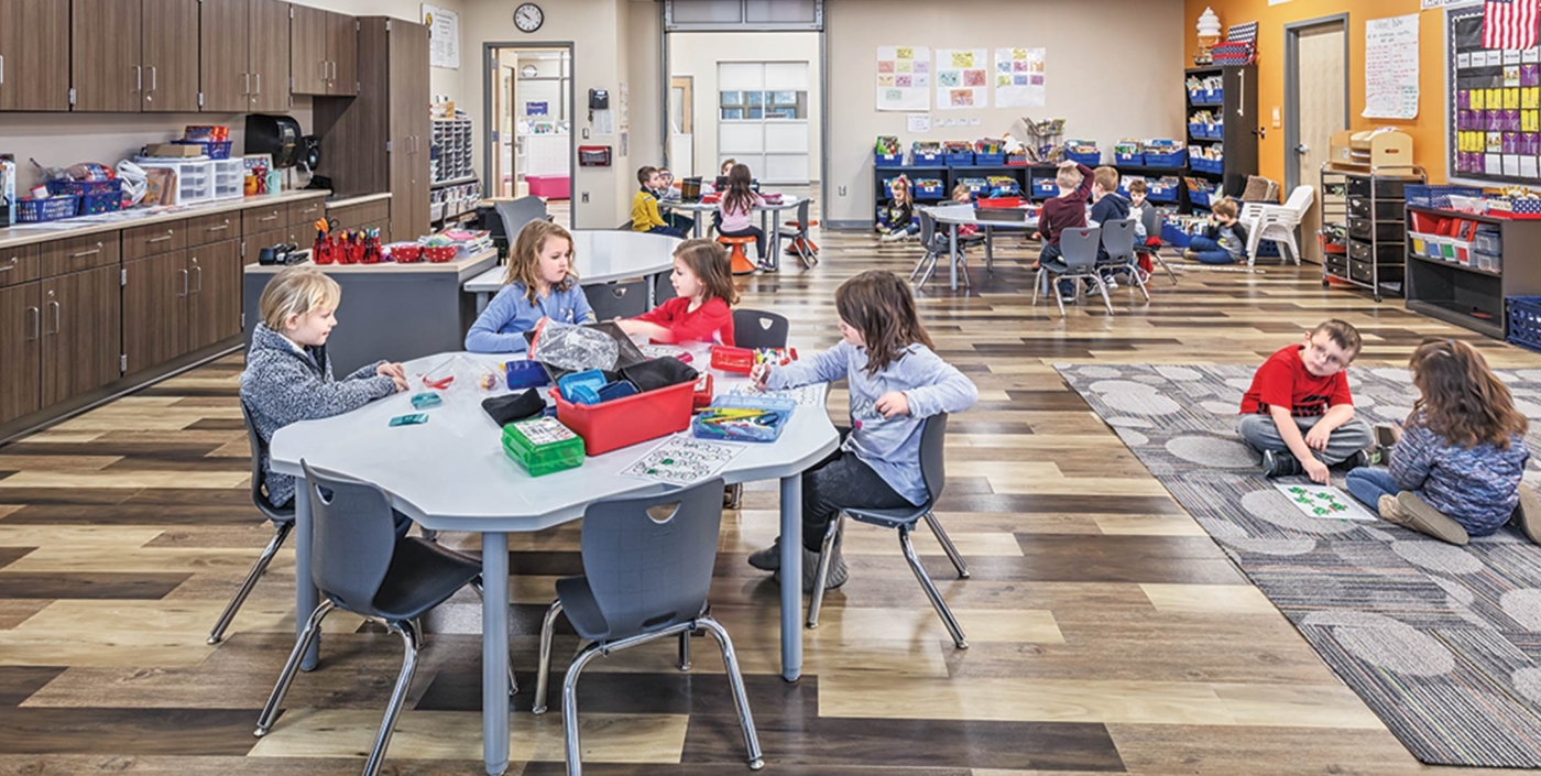 Designed with site circulation in mind, students learn comfortably at Buckeye Valley East Elementary.