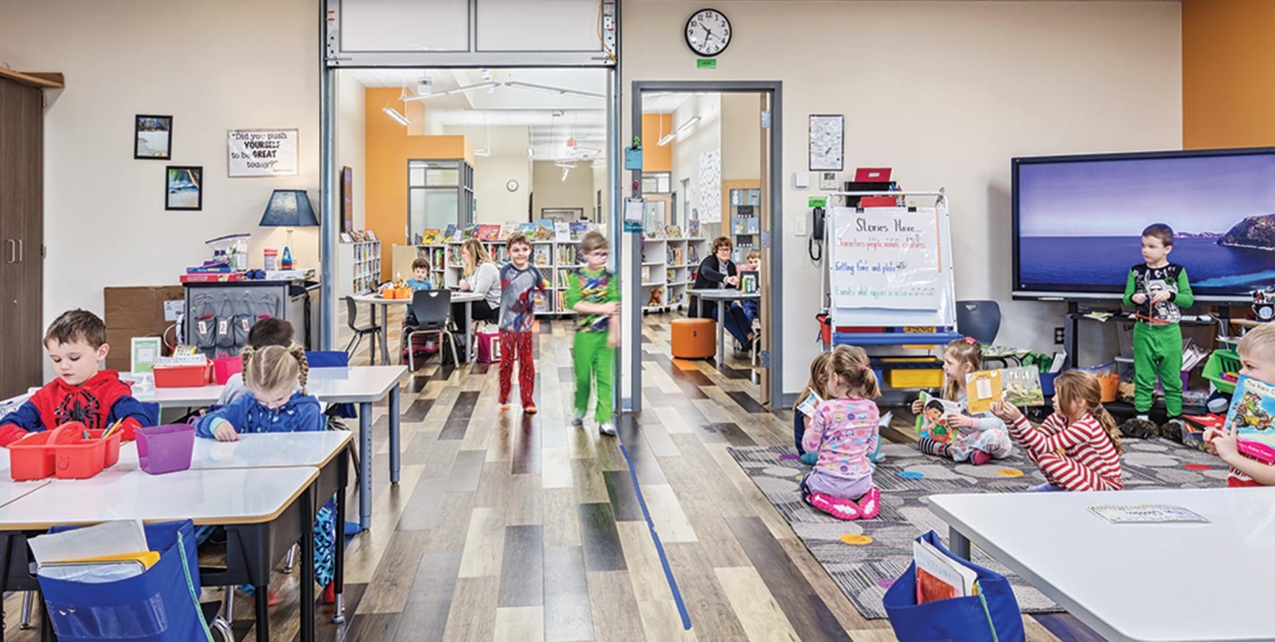 Designed with small group rooms, students learn effectively at Buckeye Valley West Elementary.