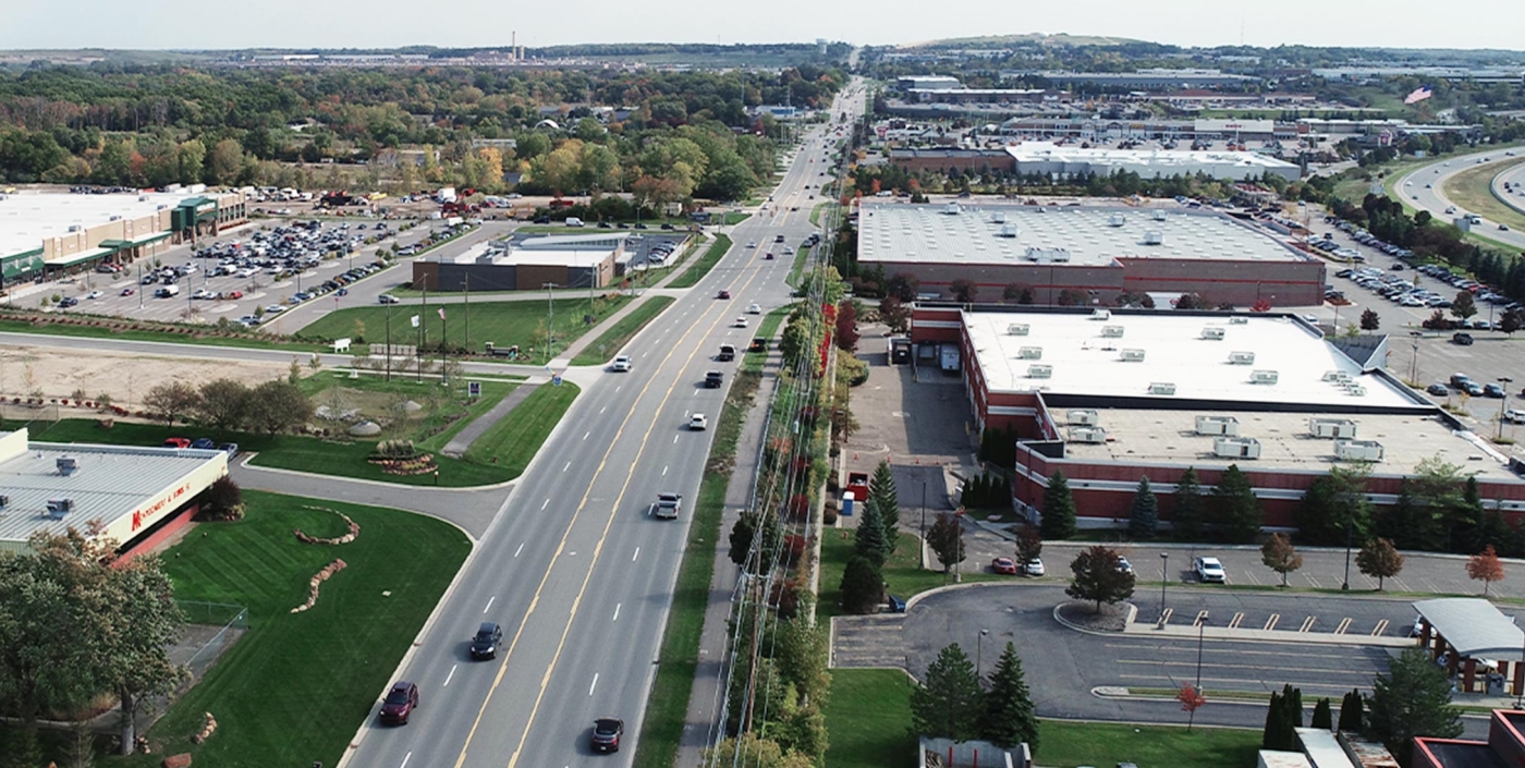 Image of Brown Road looking east