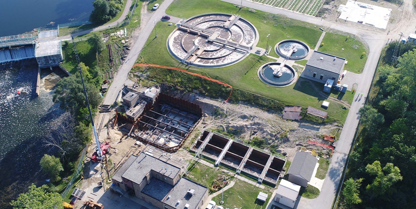 Milford Wastewater Treatment Plant Aerial