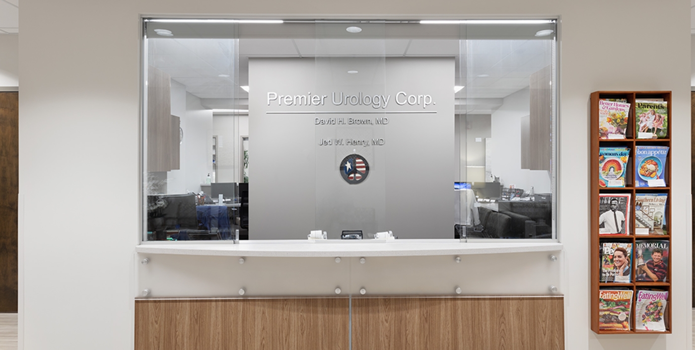 Urology front desk in the Westar Medical Office Building