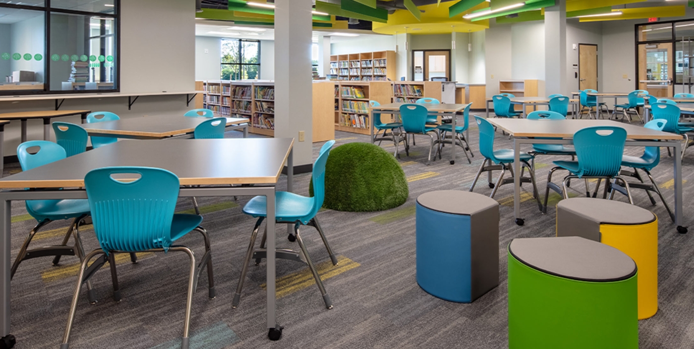Dublin City Schools, Hopewell Elementary School library