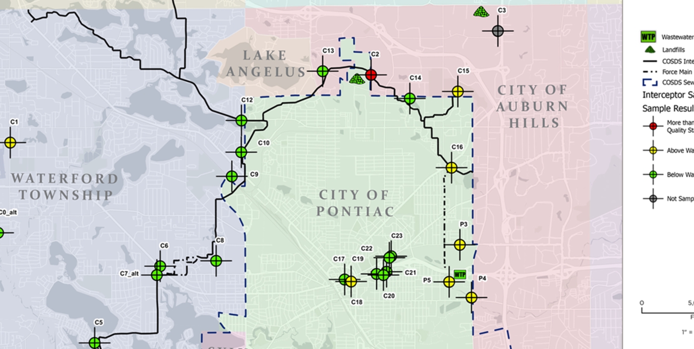 Oakland County PFAS Study collection graphic