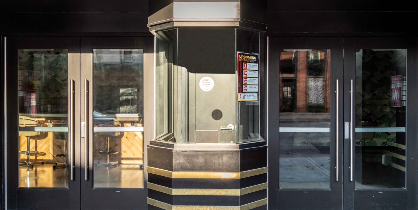 Marysville Avalon Theater exterior ticket booth