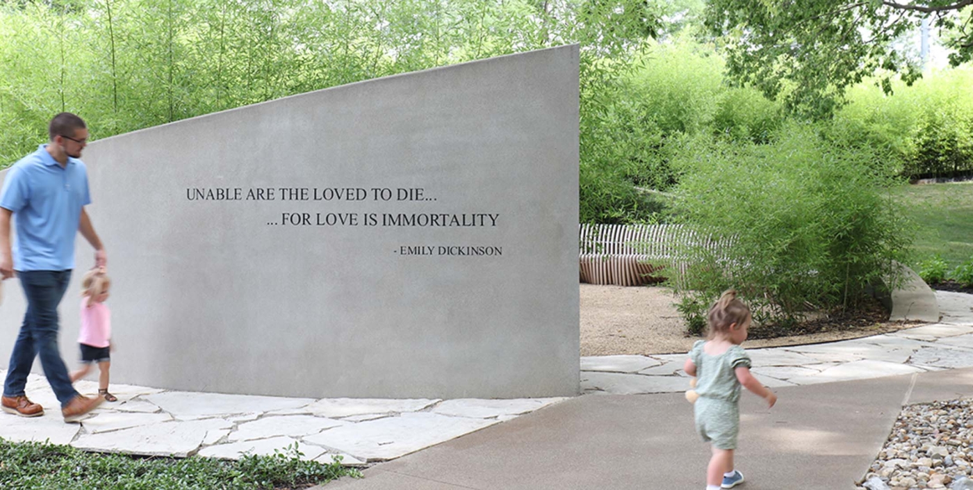 Wesley Chapel cemetery built memorial wall