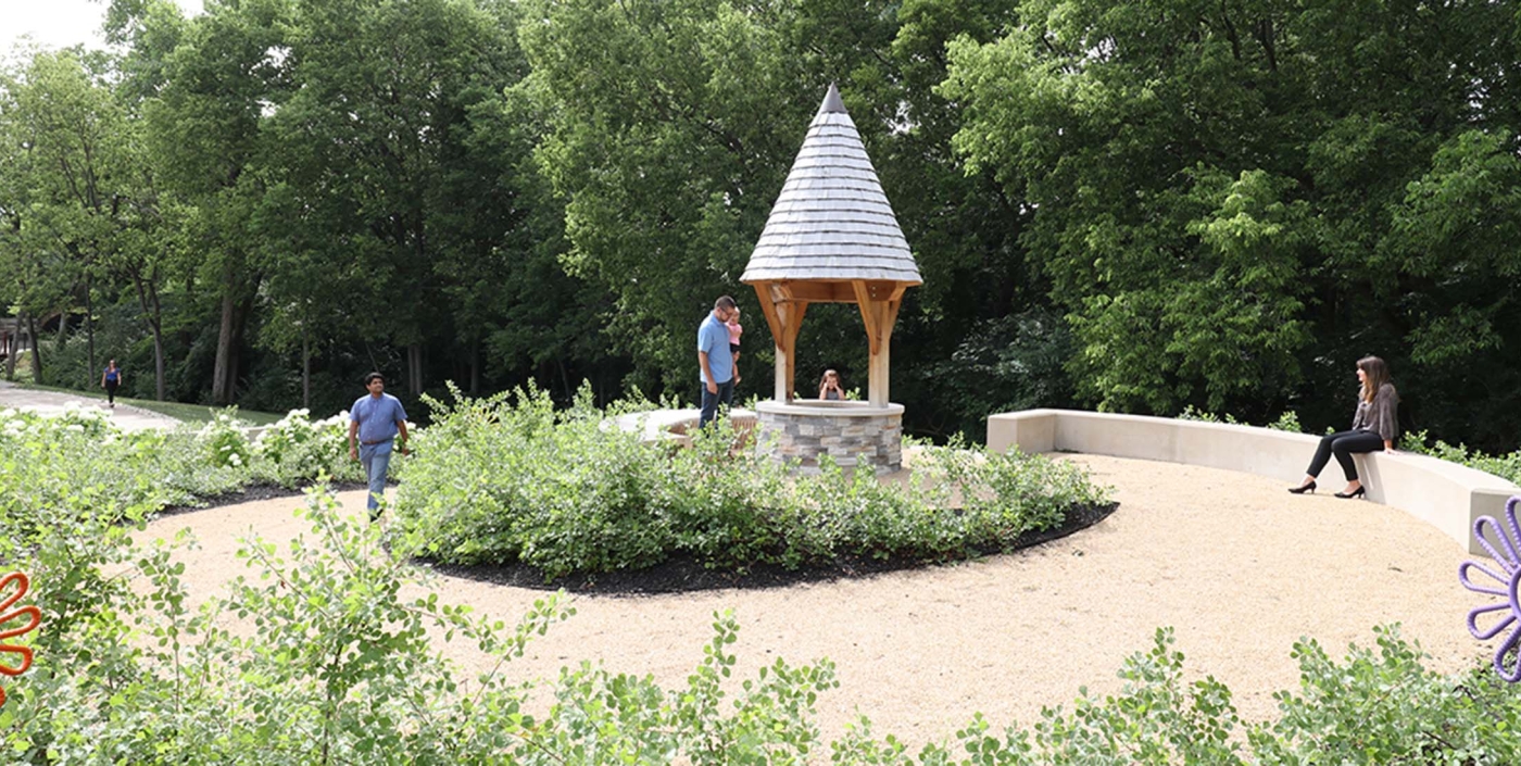 Wesley Chapel Children's Garden wishing well 2