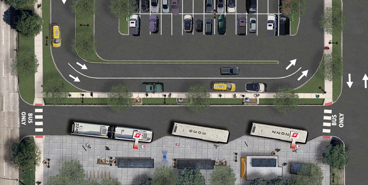 SMART Park and Ride Coolidge Platform Rendering