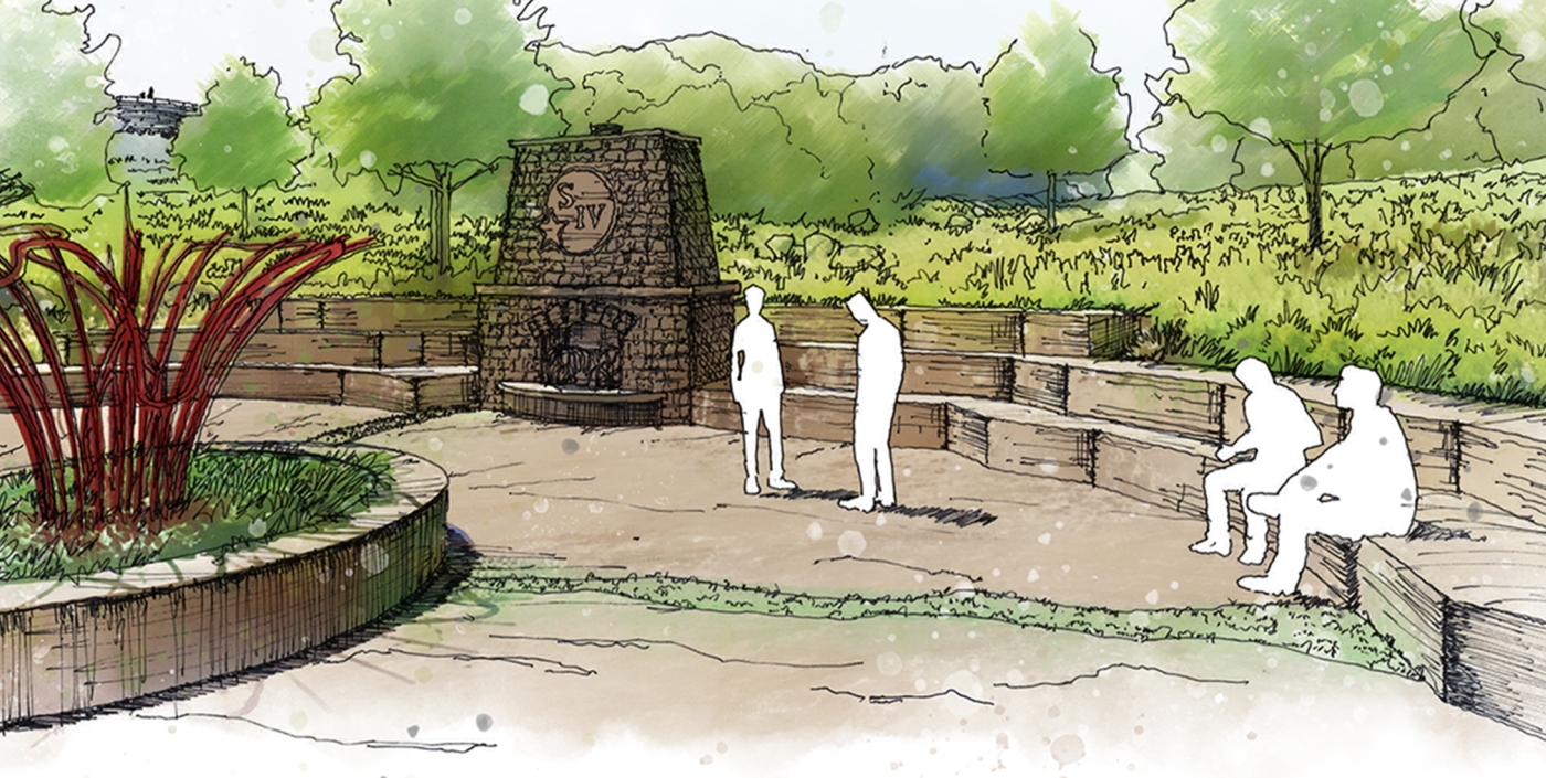 Makers Mark Star Hill Farms rendering Inglenook area