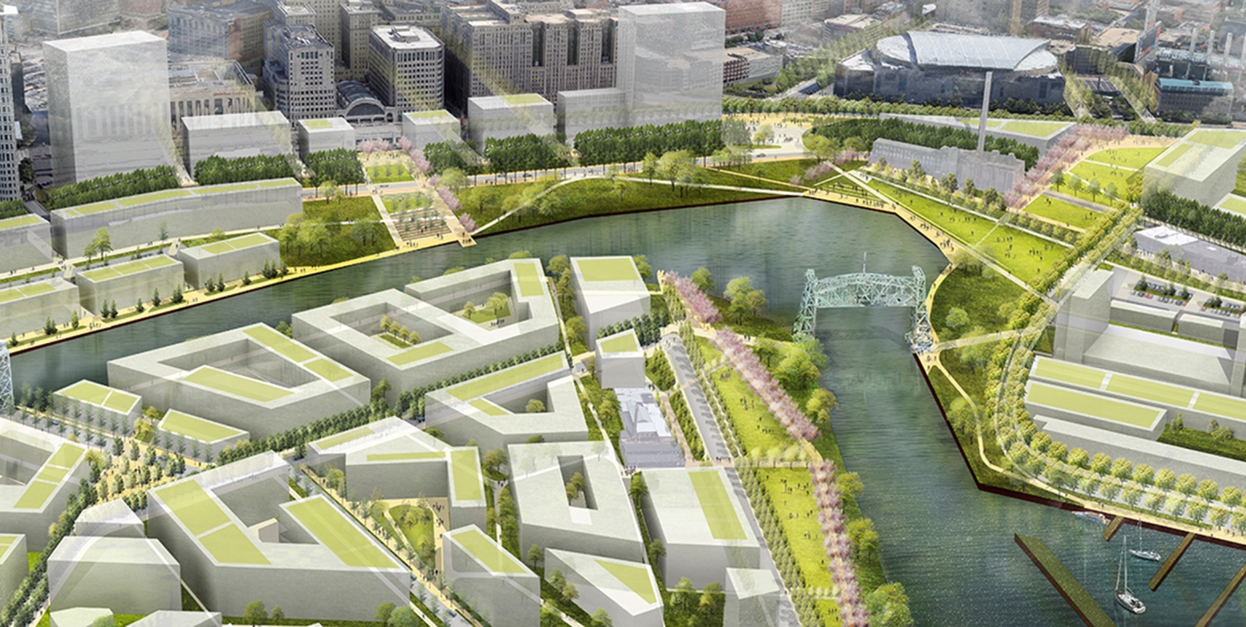 Cleveland's Vision for the Valley includes Collision Bend, narrow and crooked passages along Cuyahoga River.